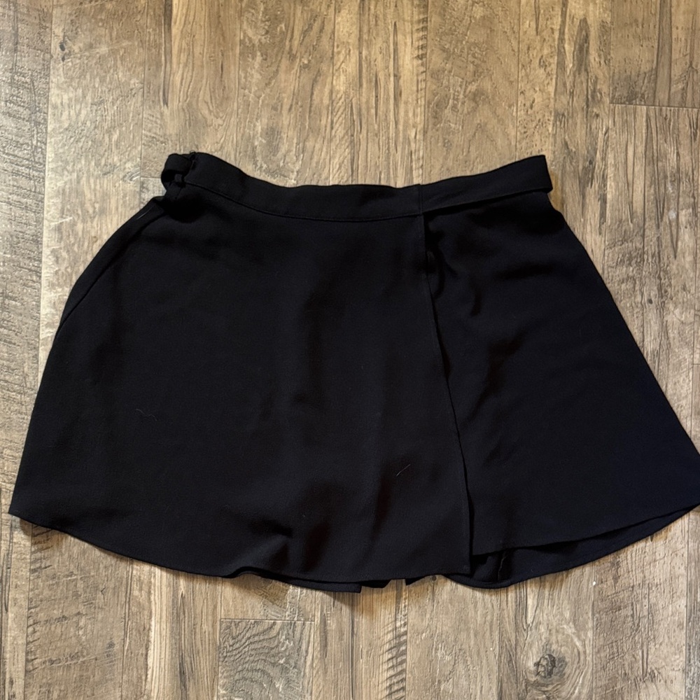 American Apparel - Women’s Black Skater Adjustable Wrap Skirt - Size XS/S